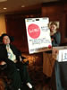 Photo of the Got Mike! Fund table at the 14th Employment Supports Symposium